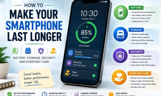 How to Make Your Smartphone Last Longer: Battery, Storage, Security and Everyday Care
