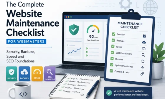 The Complete Website Maintenance Checklist for Webmasters: Security, Backups, Speed and SEO Foundations