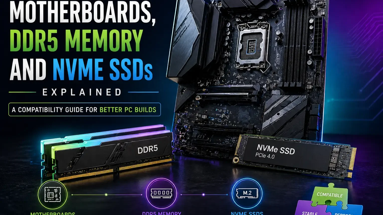 Motherboards, DDR5 Memory and NVMe SSDs Explained: A Compatibility Guide for Better PC Builds